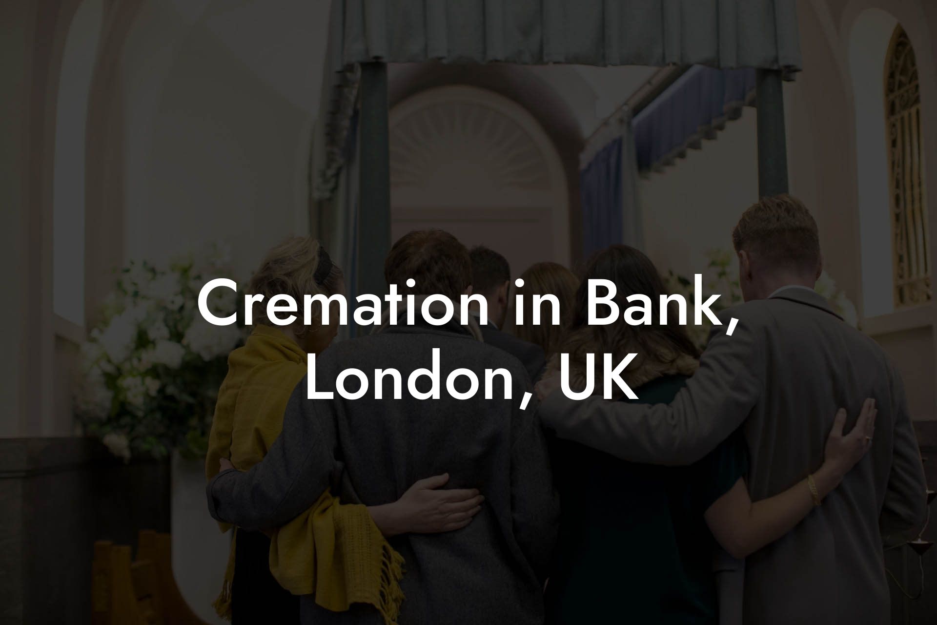 Cremation in Bank, London, UK