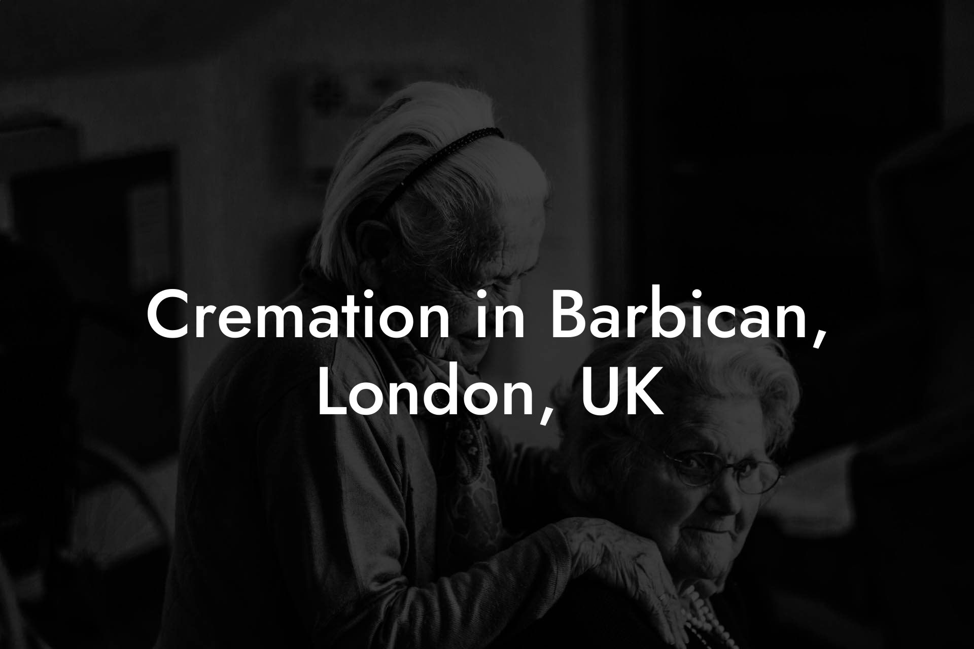 Cremation in Barbican, London, UK