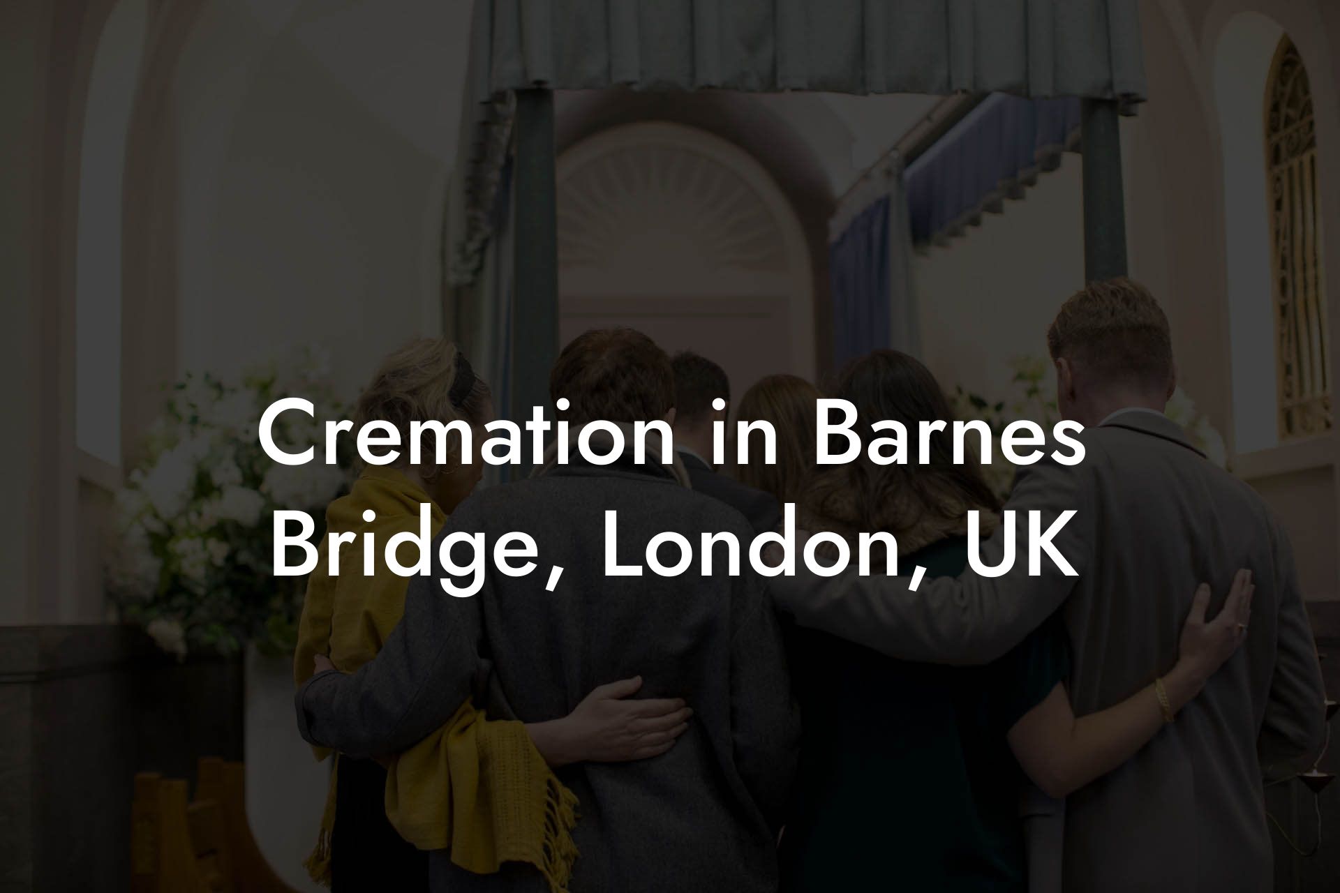 Cremation in Barnes Bridge, London, UK