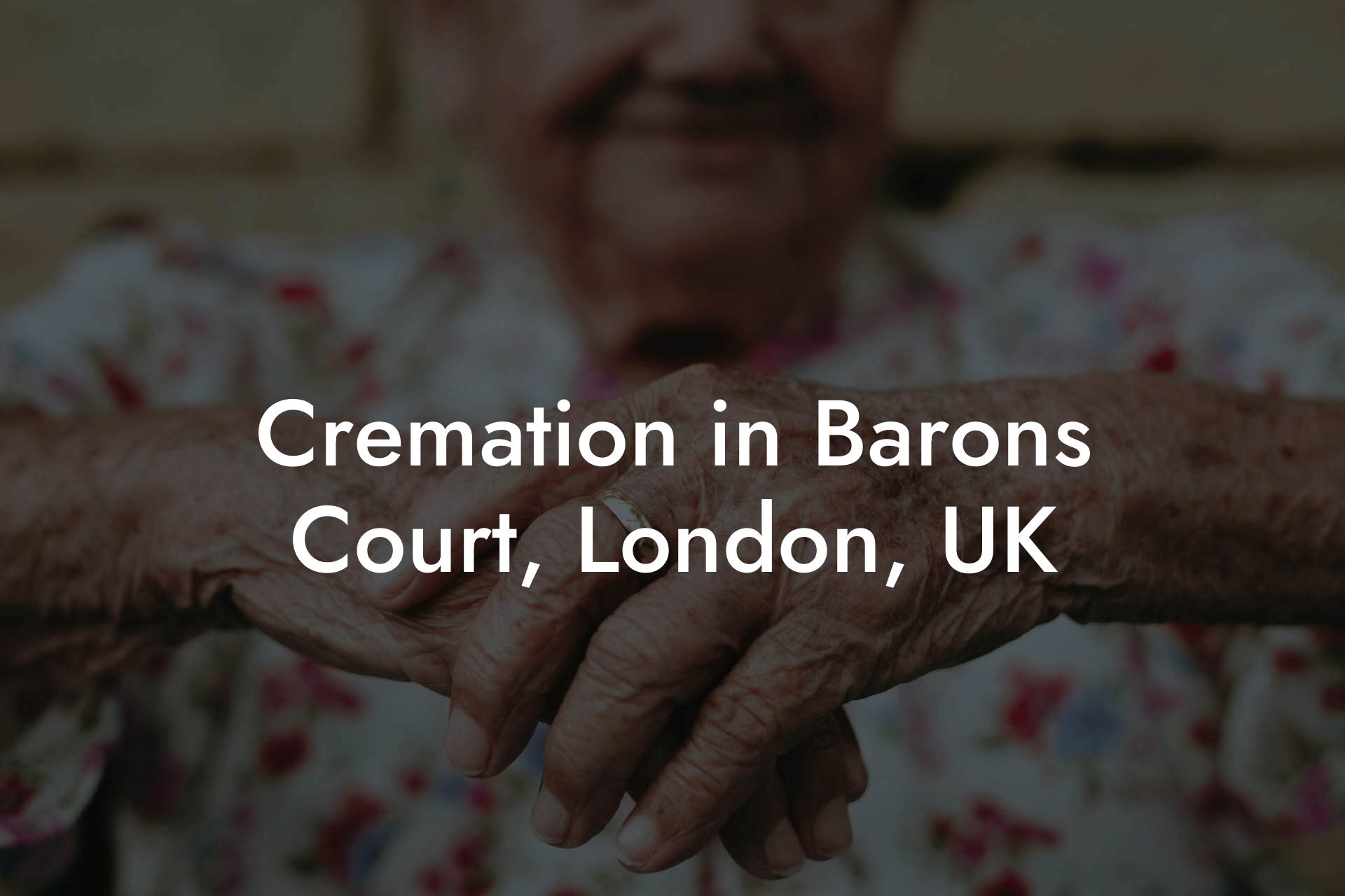Cremation in Barons Court, London, UK
