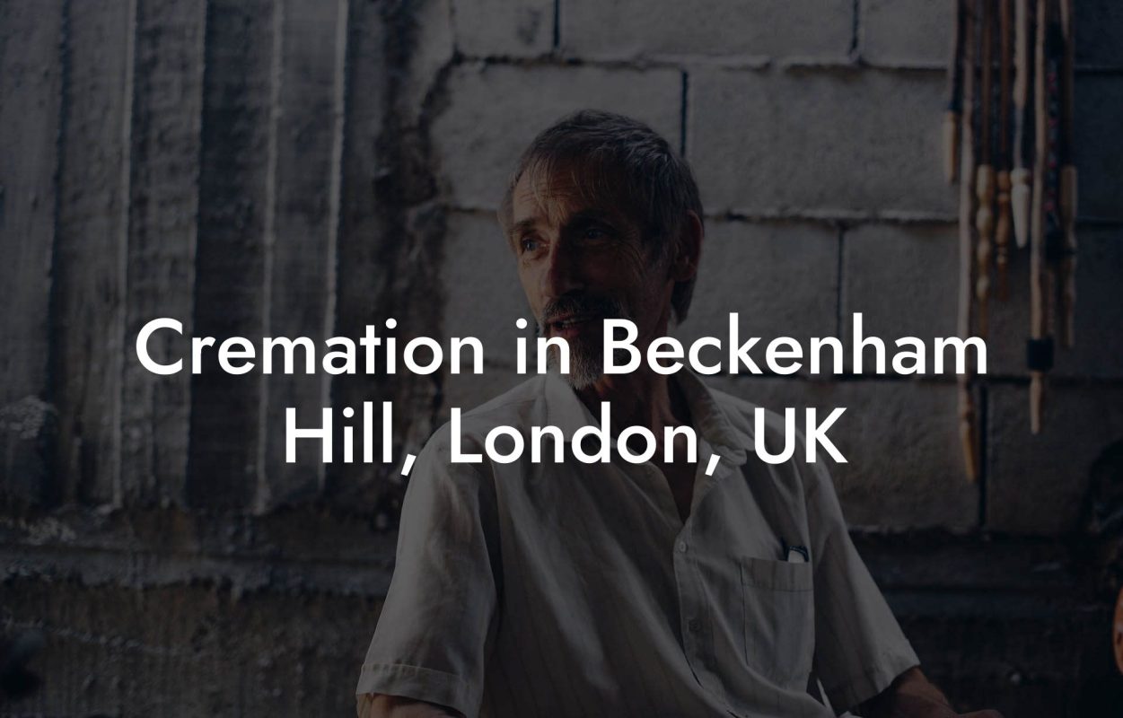 Cremation in Beckenham Hill, London, UK