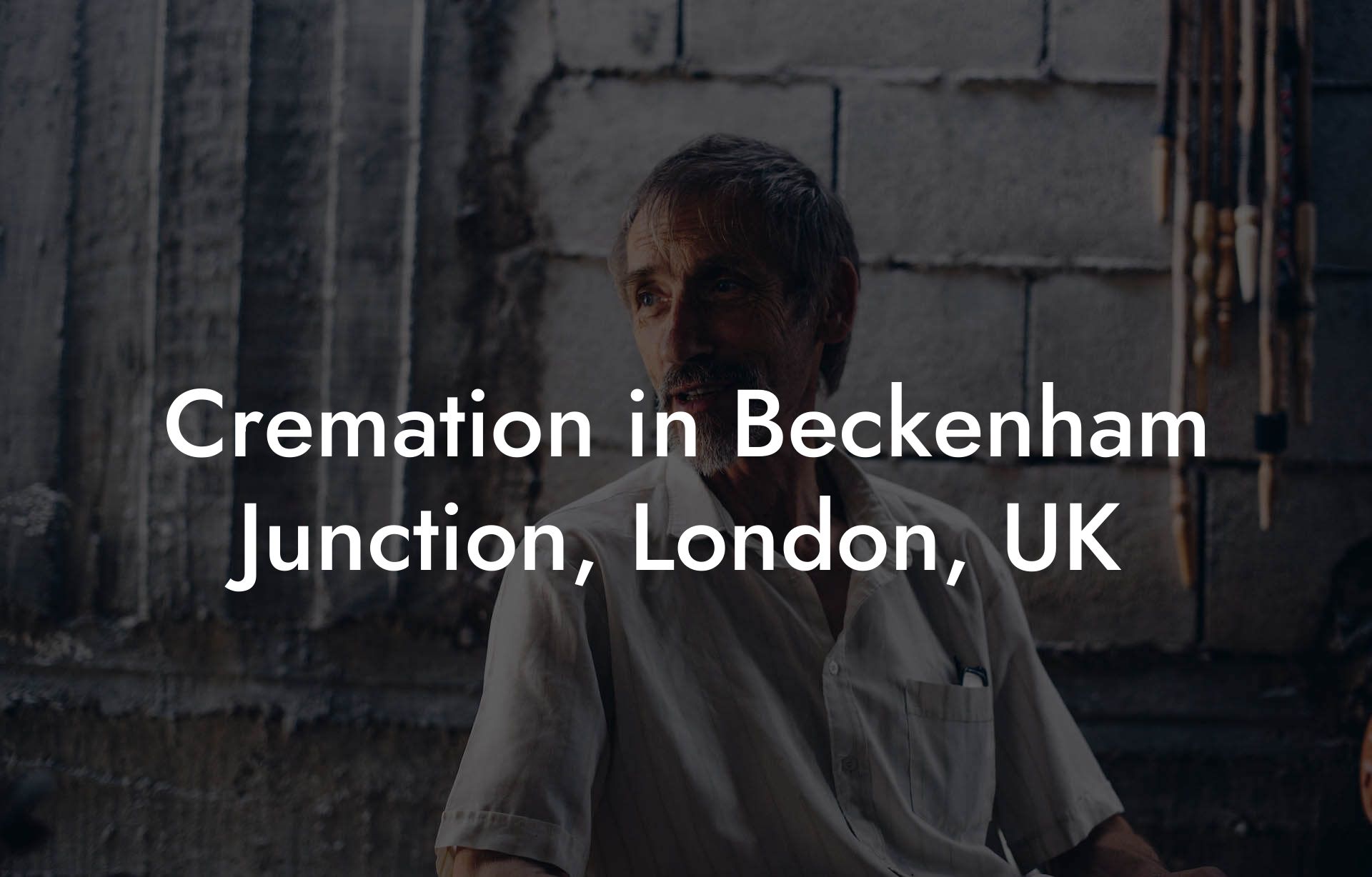 Cremation in Beckenham Junction, London, UK