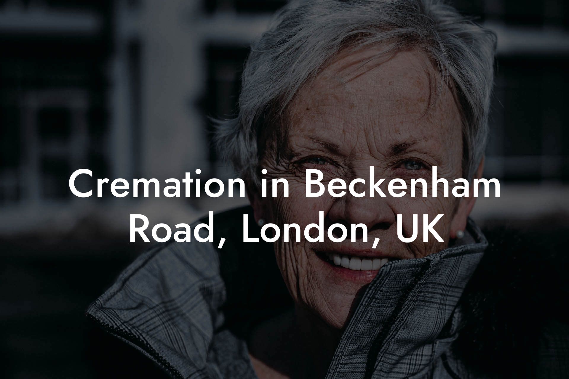 Cremation in Beckenham Road, London, UK