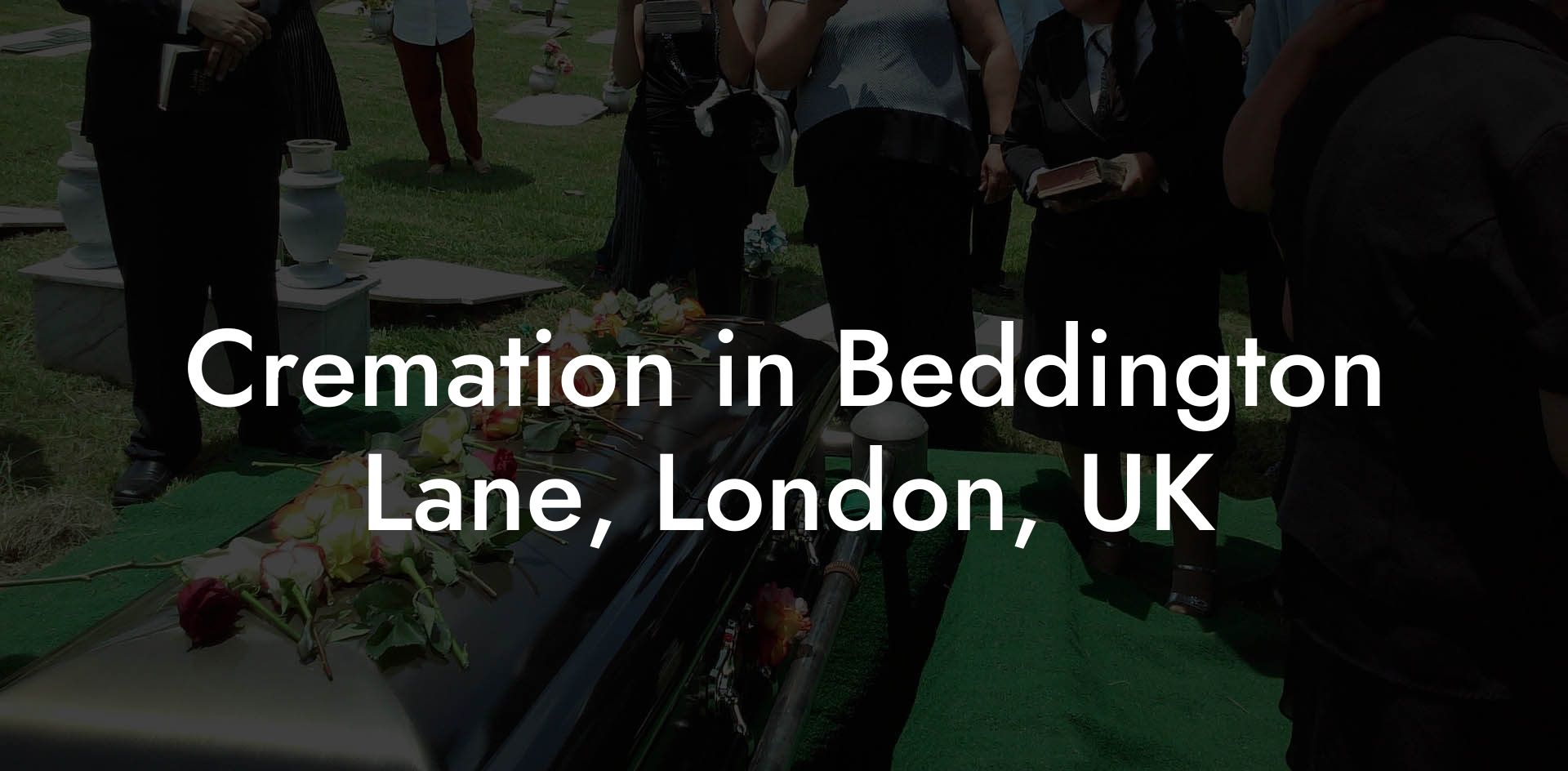 Cremation in Beddington Lane, London, UK