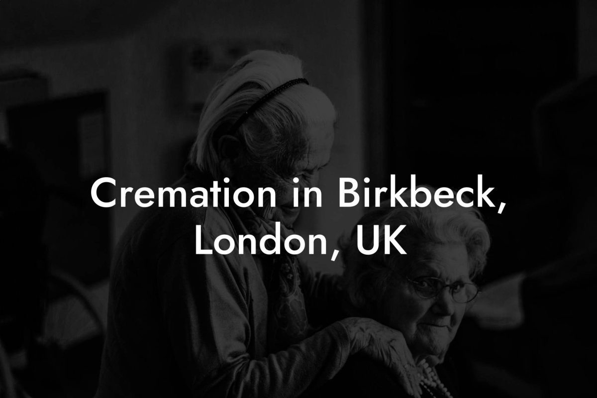 Cremation in Birkbeck, London, UK