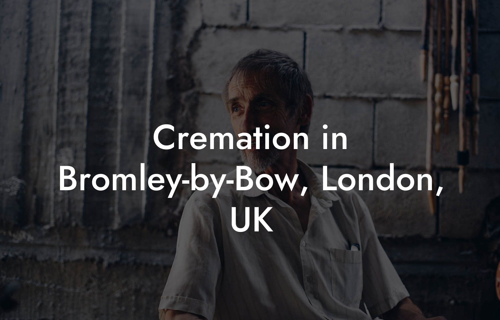 Cremation in Bromley-by-Bow, London, UK