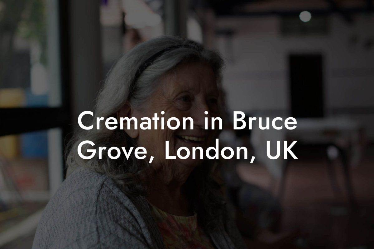 Cremation in Bruce Grove, London, UK