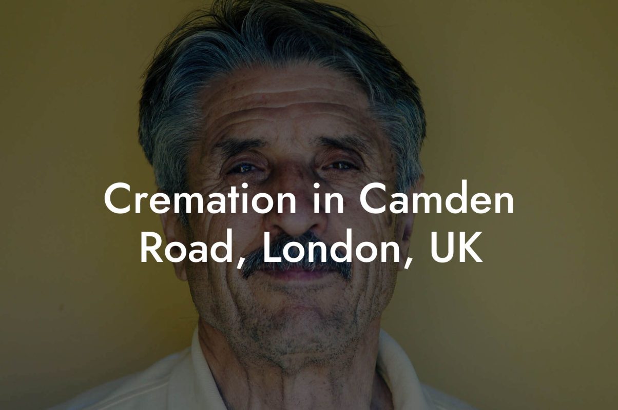 Cremation in Camden Road, London, UK