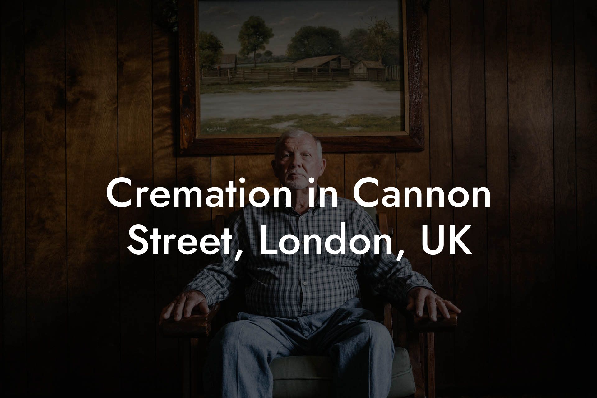 Cremation in Cannon Street, London, UK