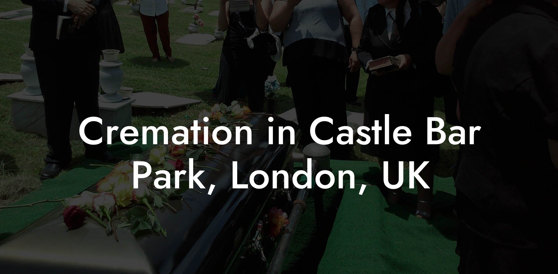 Cremation in Castle Bar Park, London, UK
