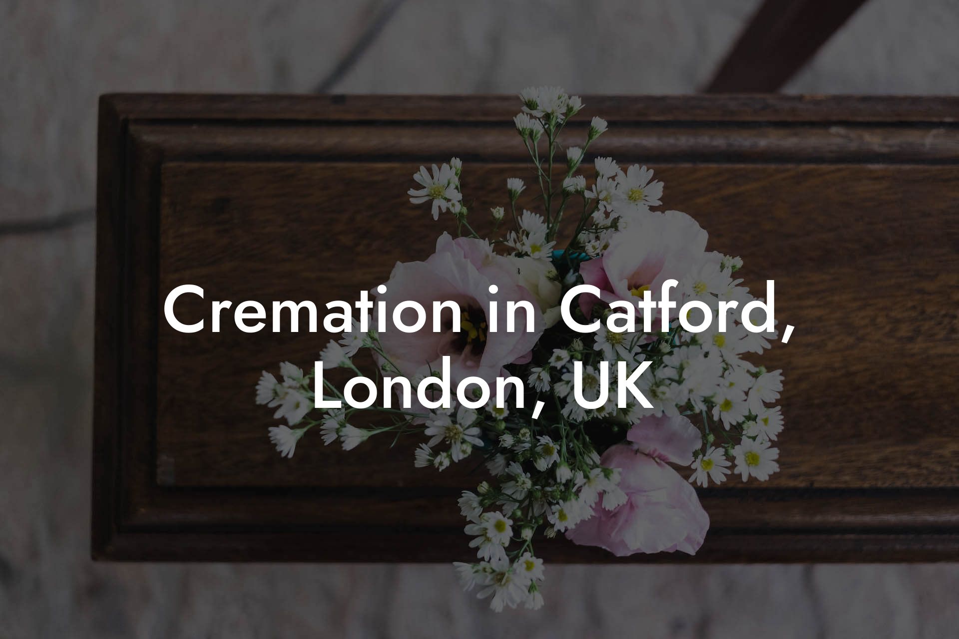 Cremation in Catford, London, UK
