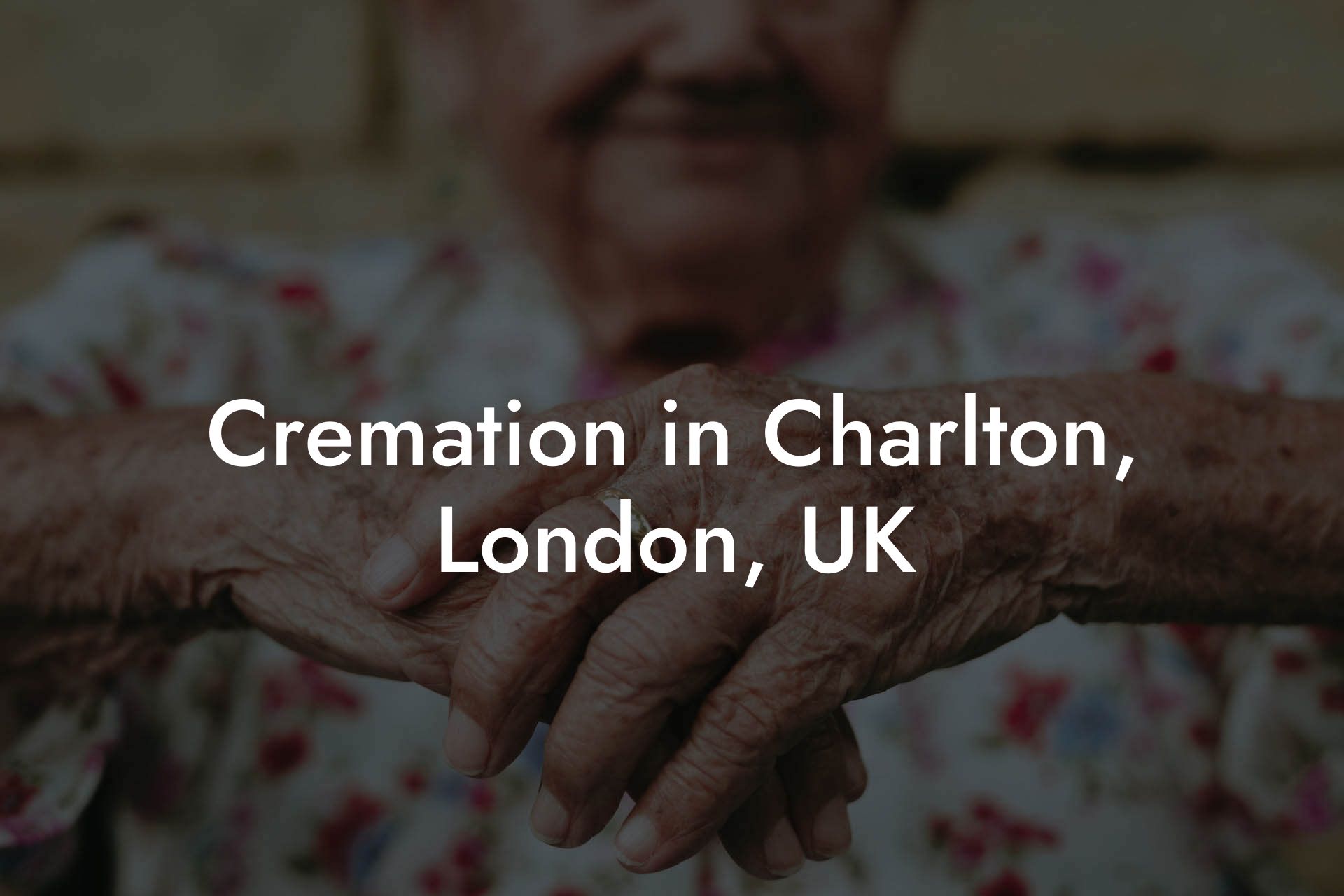 Cremation in Charlton, London, UK
