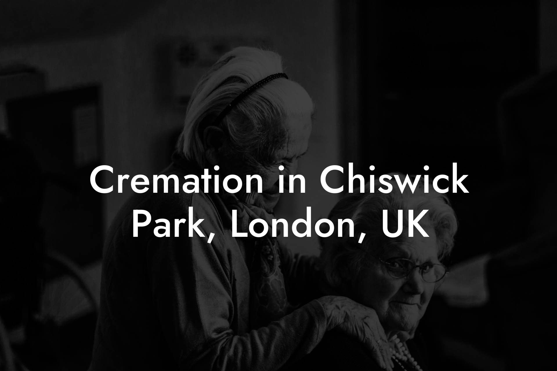 Cremation in Chiswick Park, London, UK