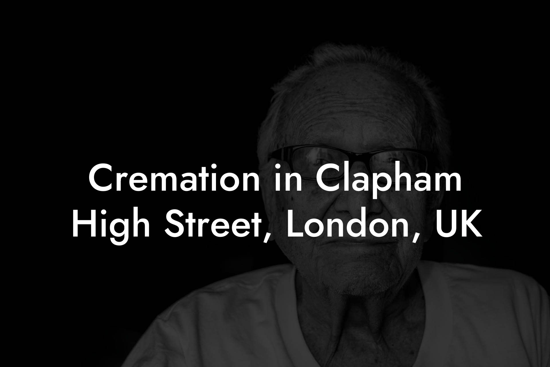 Cremation in Clapham High Street, London, UK
