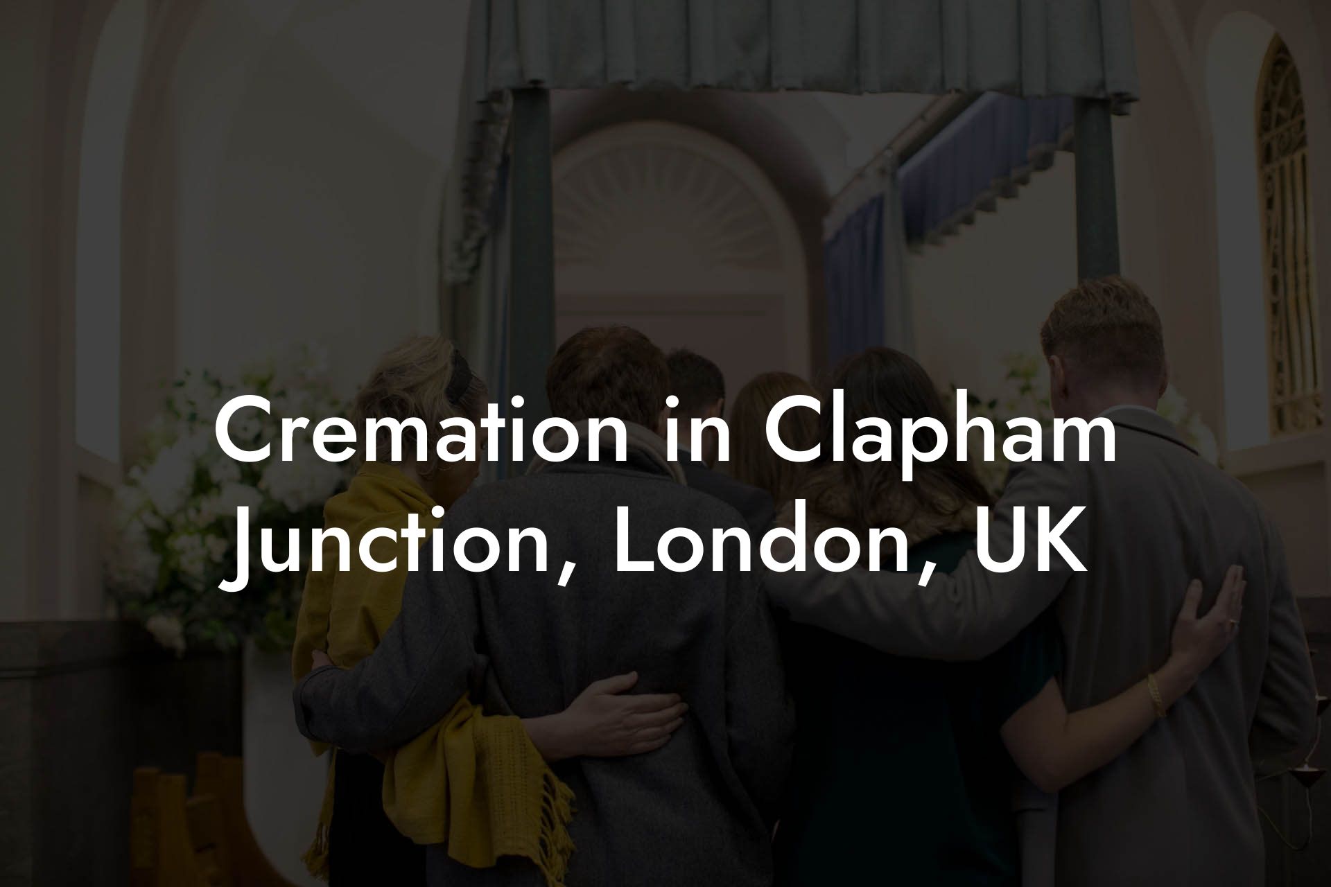 Cremation in Clapham Junction, London, UK
