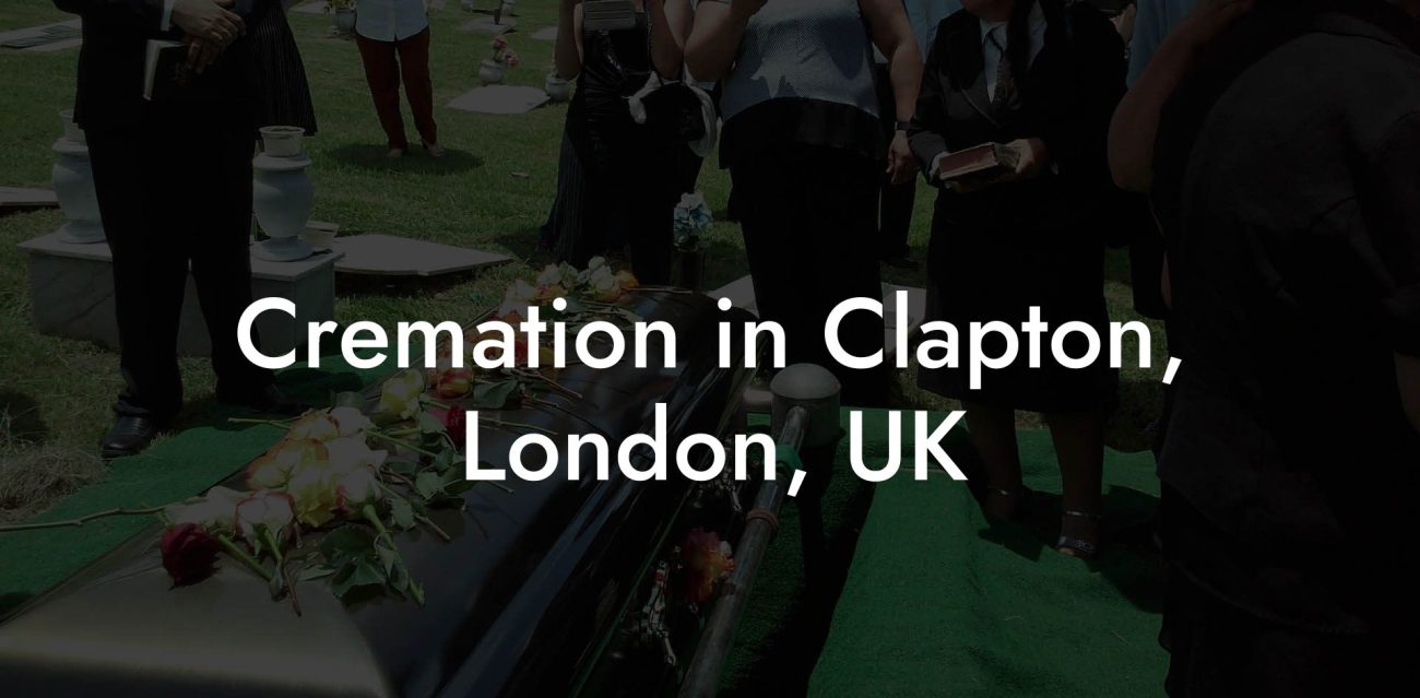 Cremation in Clapton, London, UK