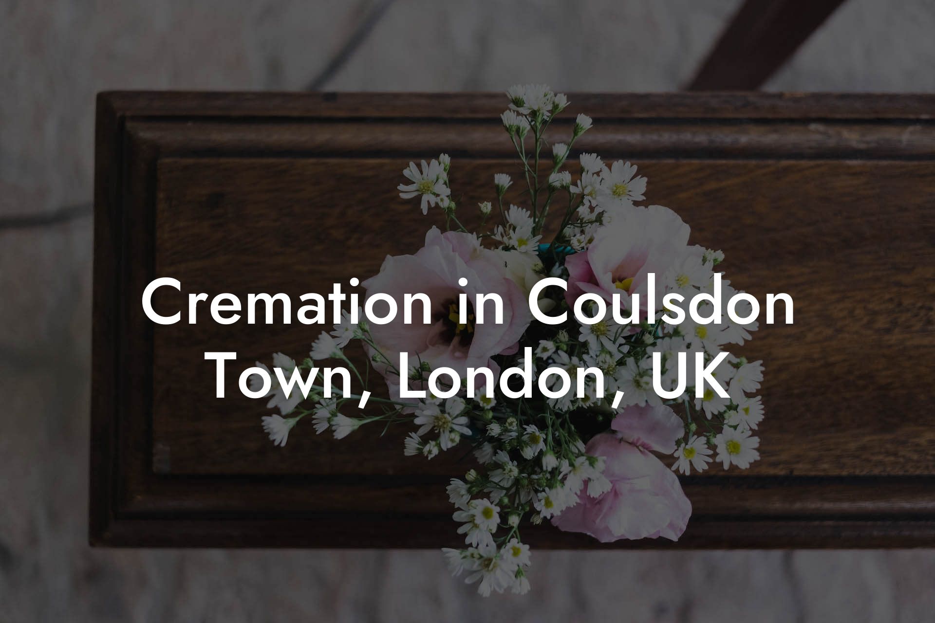 Cremation in Coulsdon Town, London, UK