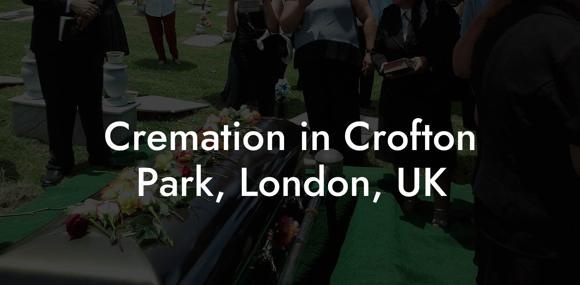 Cremation in Crofton Park, London, UK