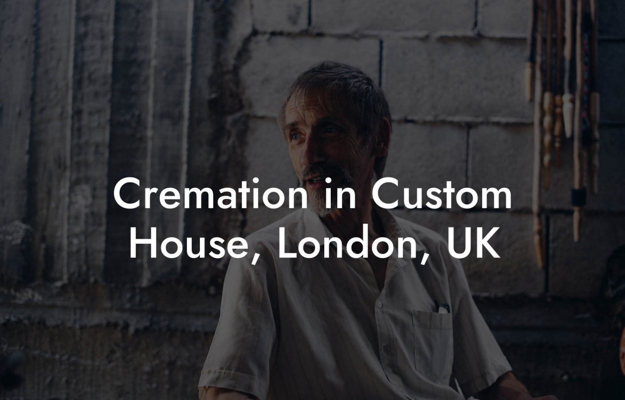 Cremation in Custom House, London, UK