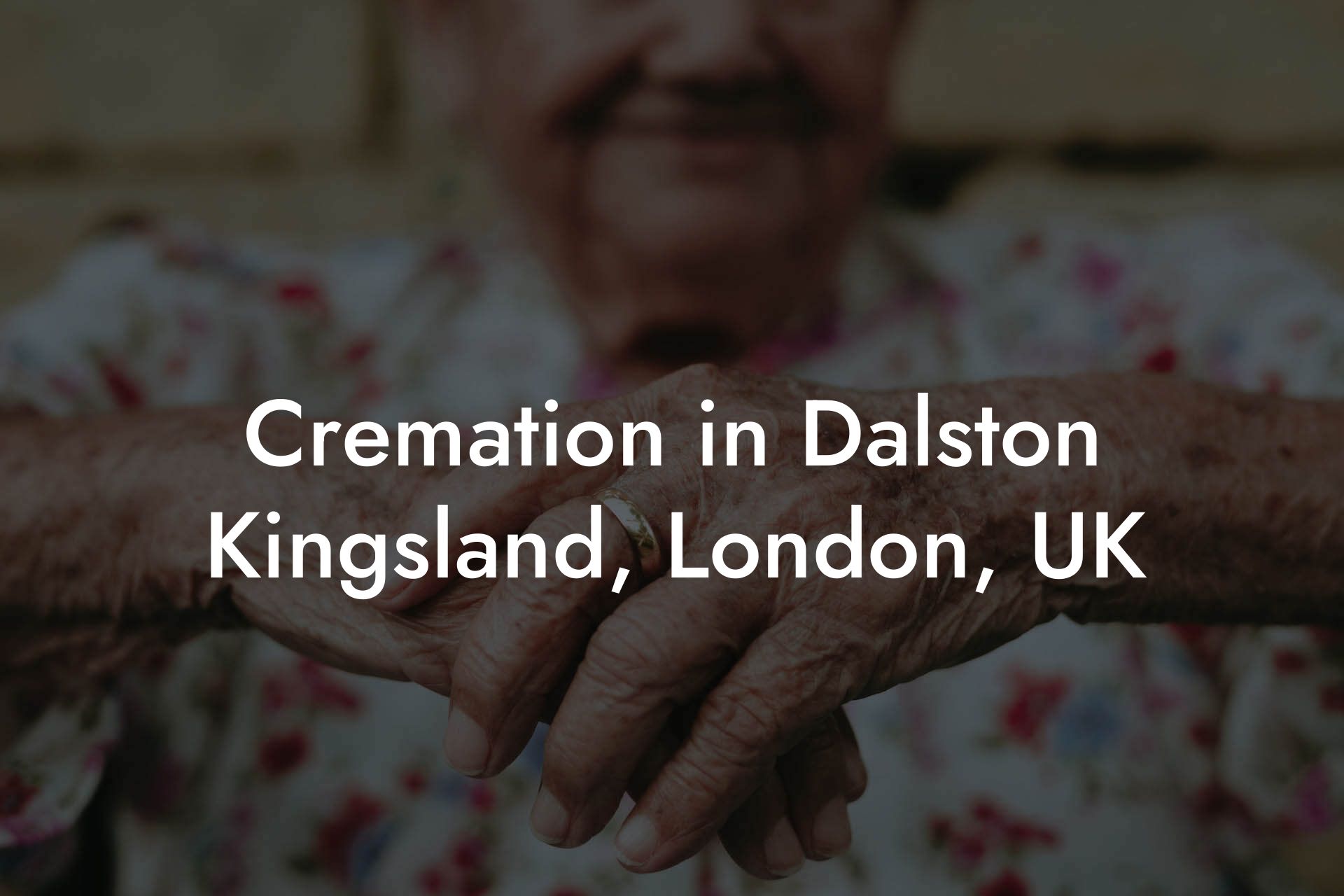 Cremation in Dalston Kingsland, London, UK