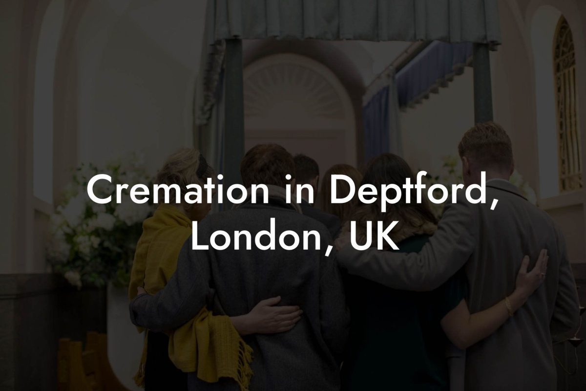 Cremation in Deptford, London, UK