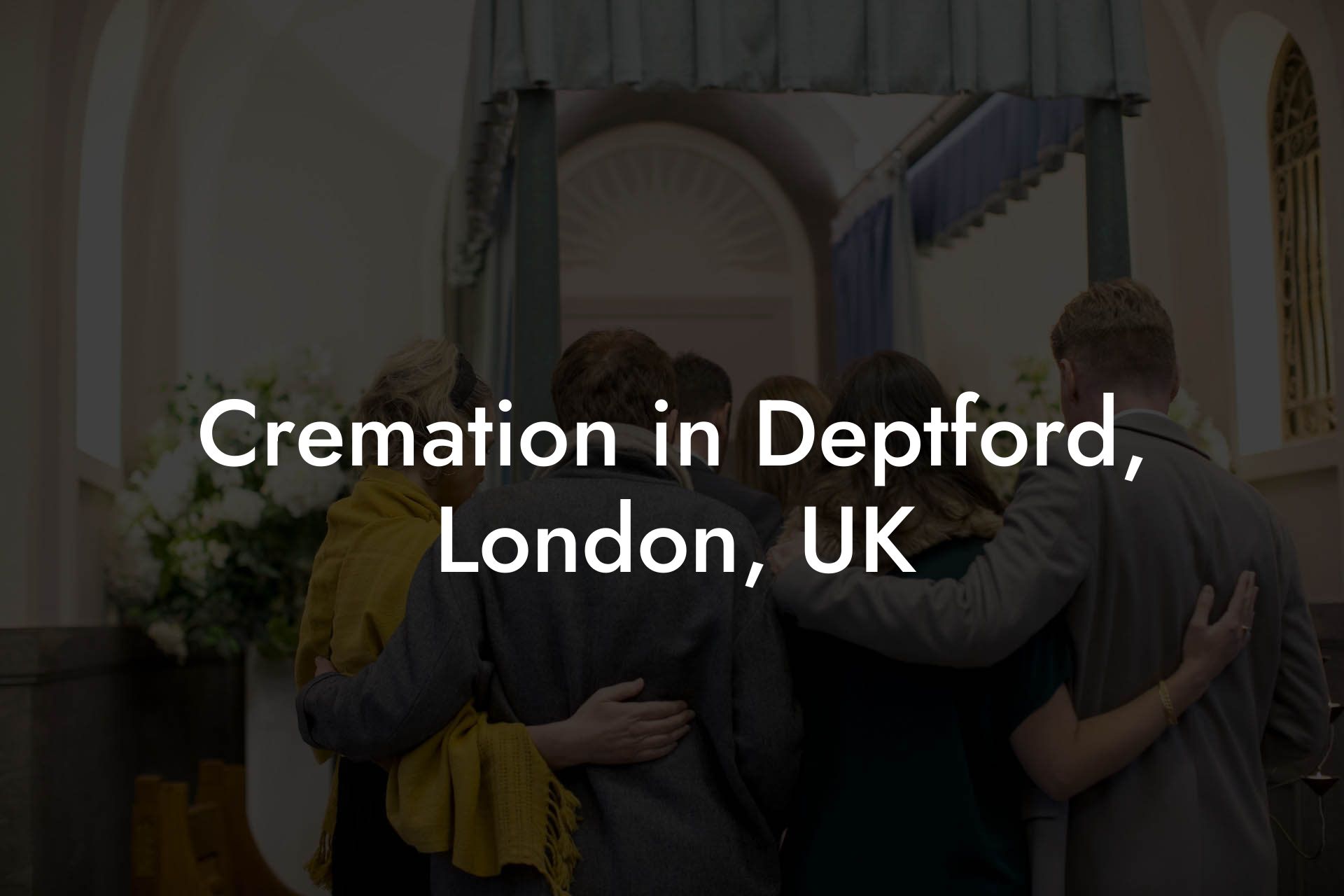 Cremation in Deptford, London, UK