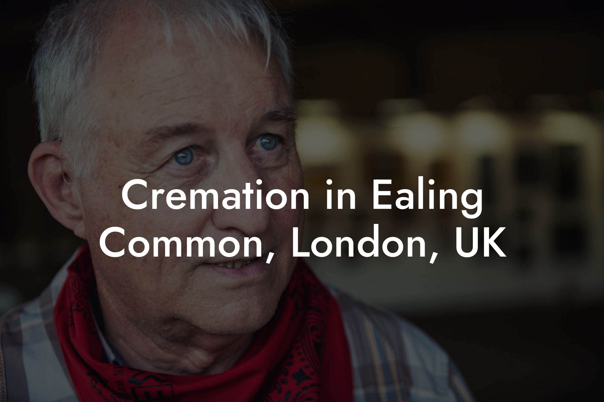 Cremation in Ealing Common, London, UK