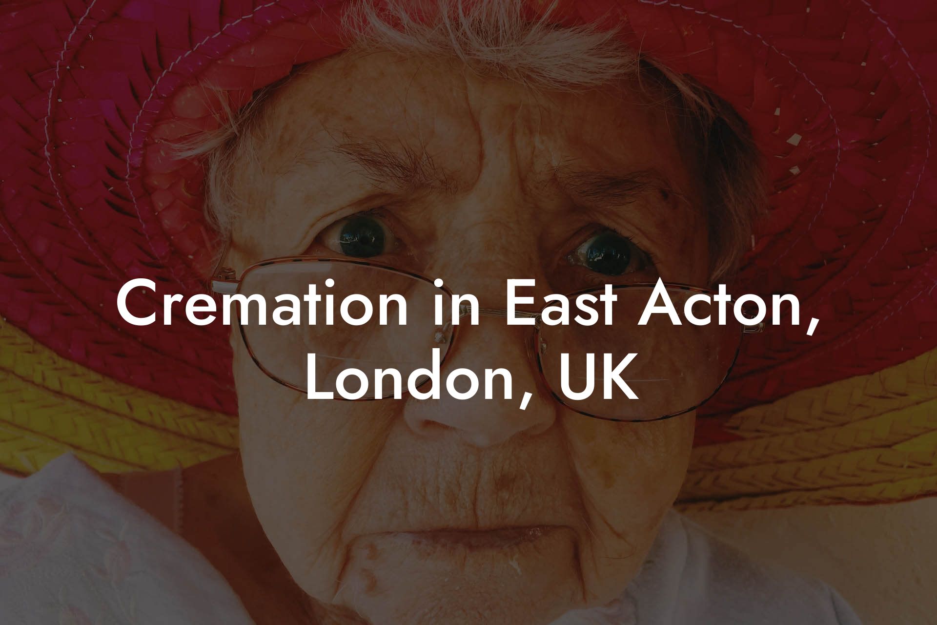 Cremation in East Acton, London, UK