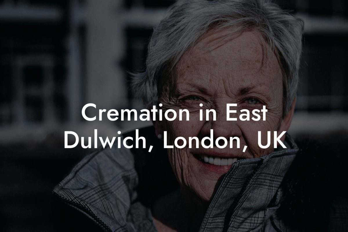 Cremation in East Dulwich, London, UK