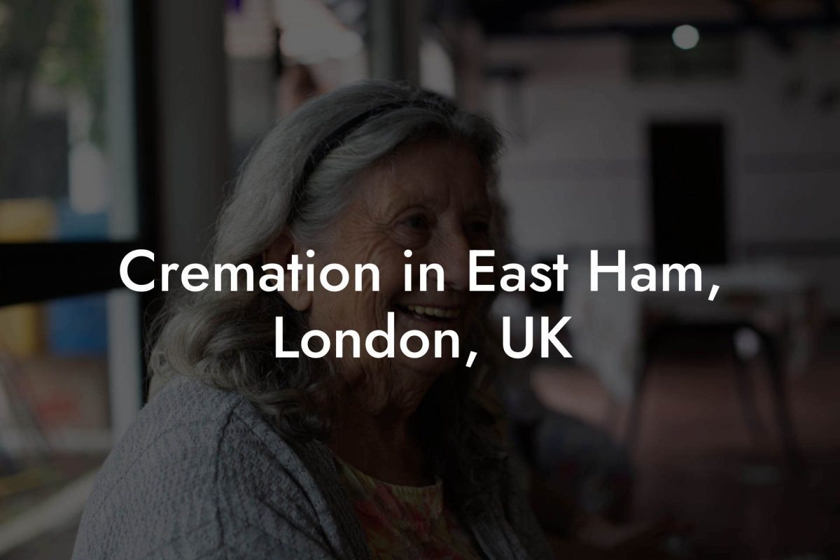 Cremation in East Ham, London, UK