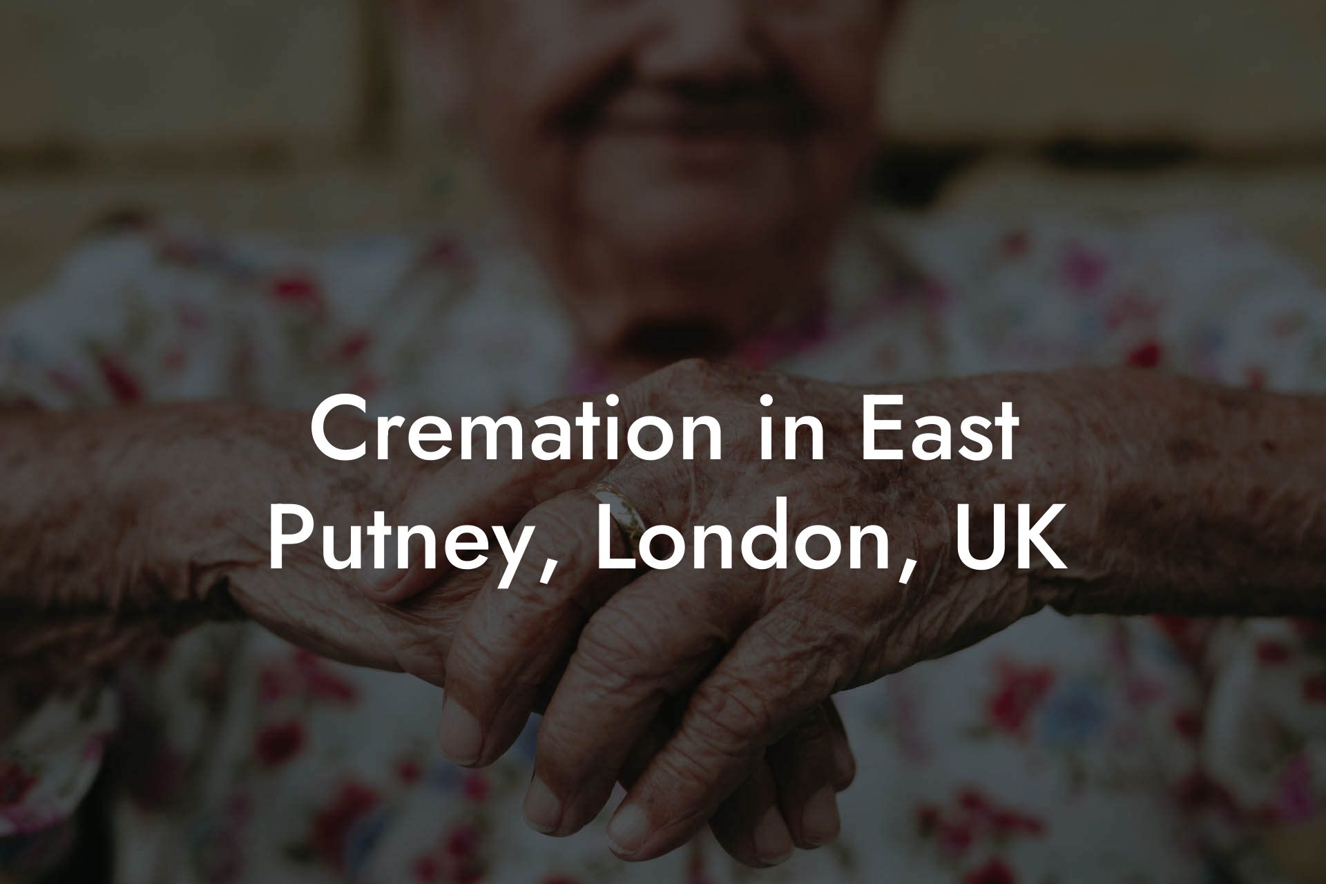 Cremation in East Putney, London, UK