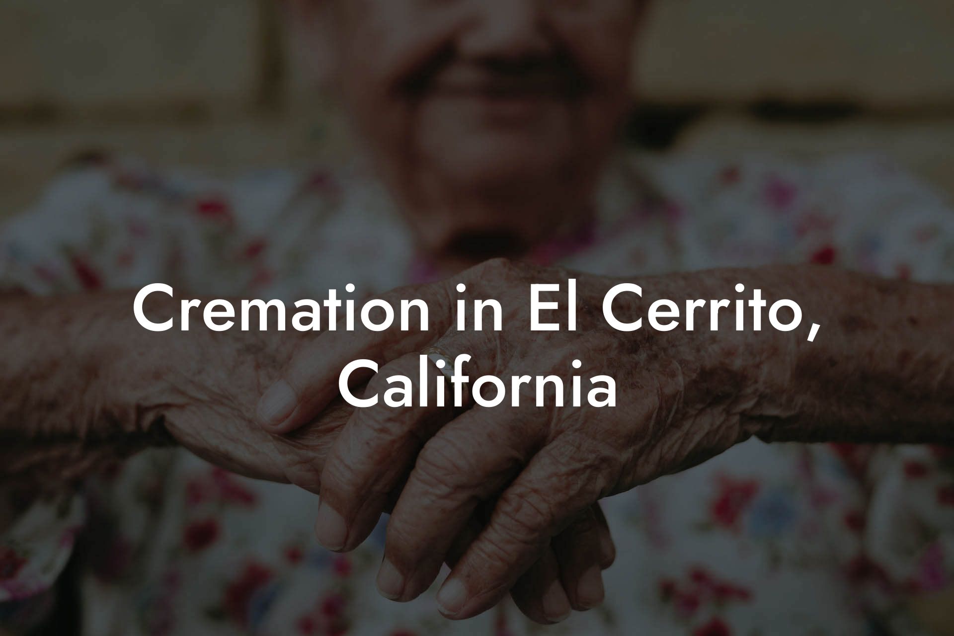 Cremation in El Cerrito, California