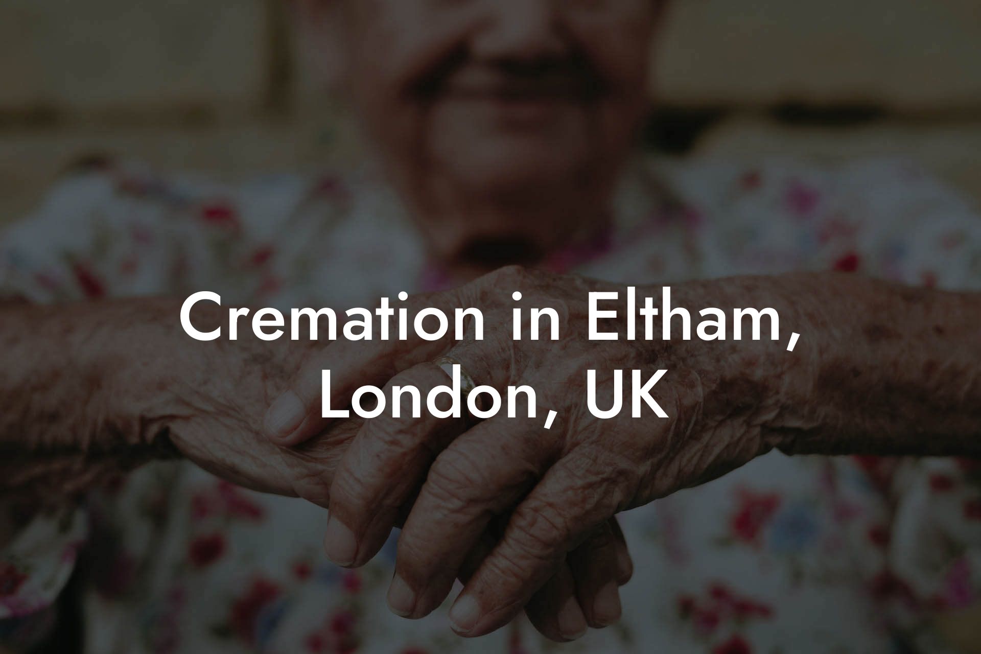 Cremation in Eltham, London, UK