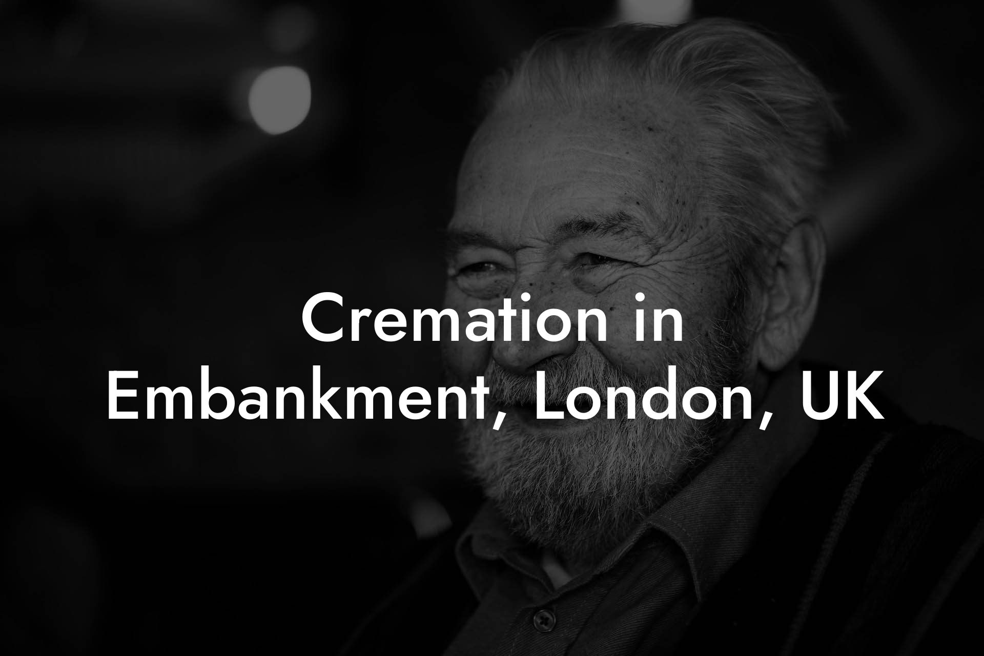 Cremation in Embankment, London, UK
