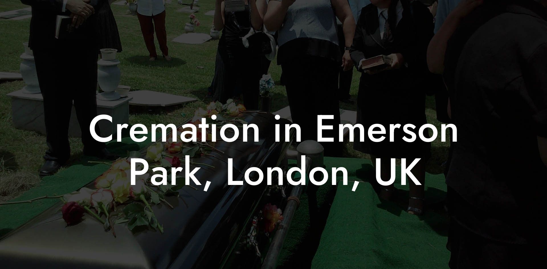 Cremation in Emerson Park, London, UK