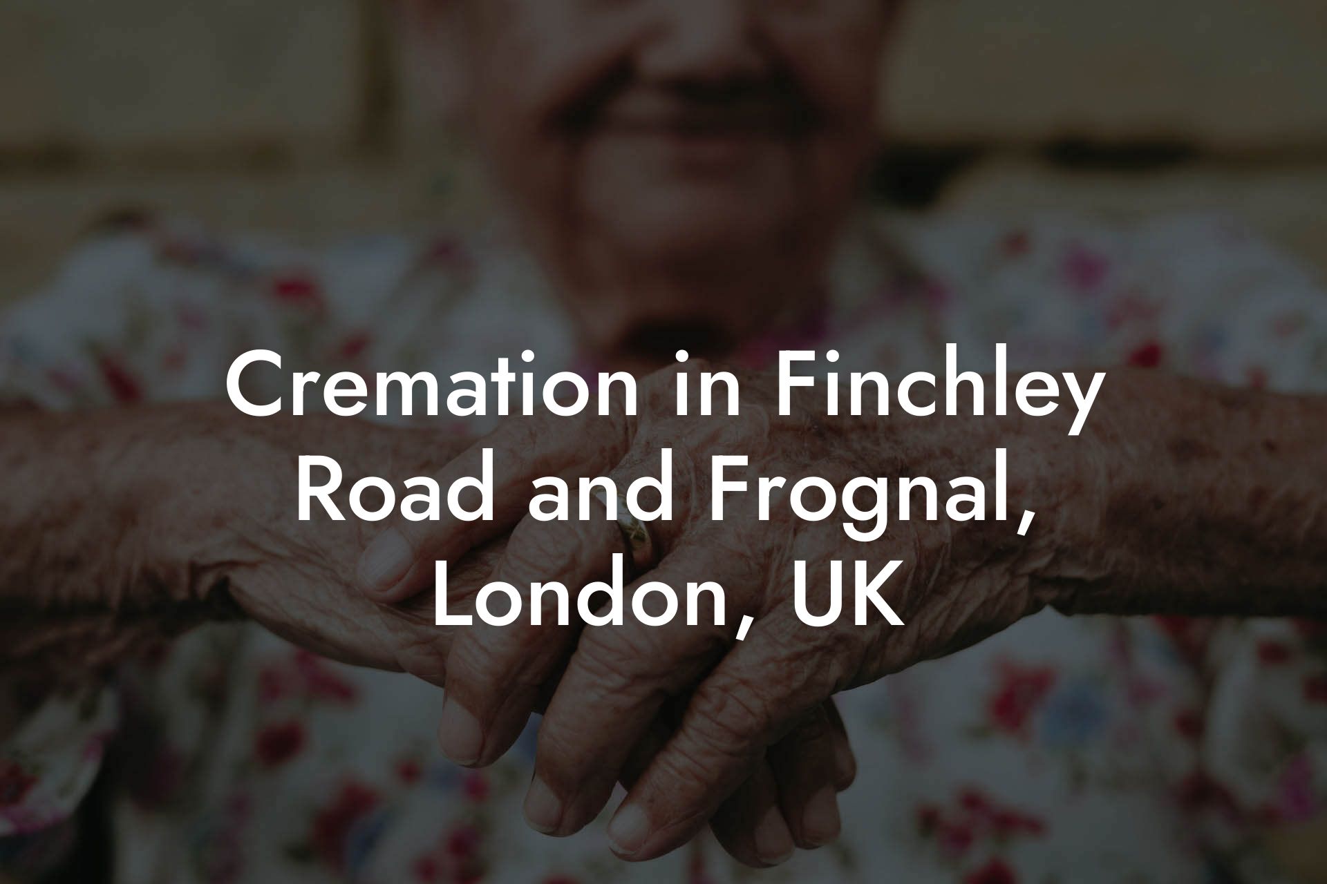 Cremation in Finchley Road and Frognal, London, UK