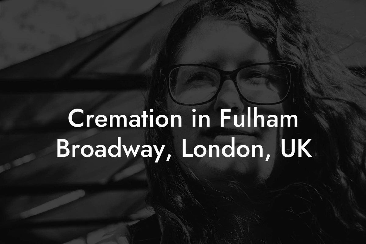 Cremation in Fulham Broadway, London, UK