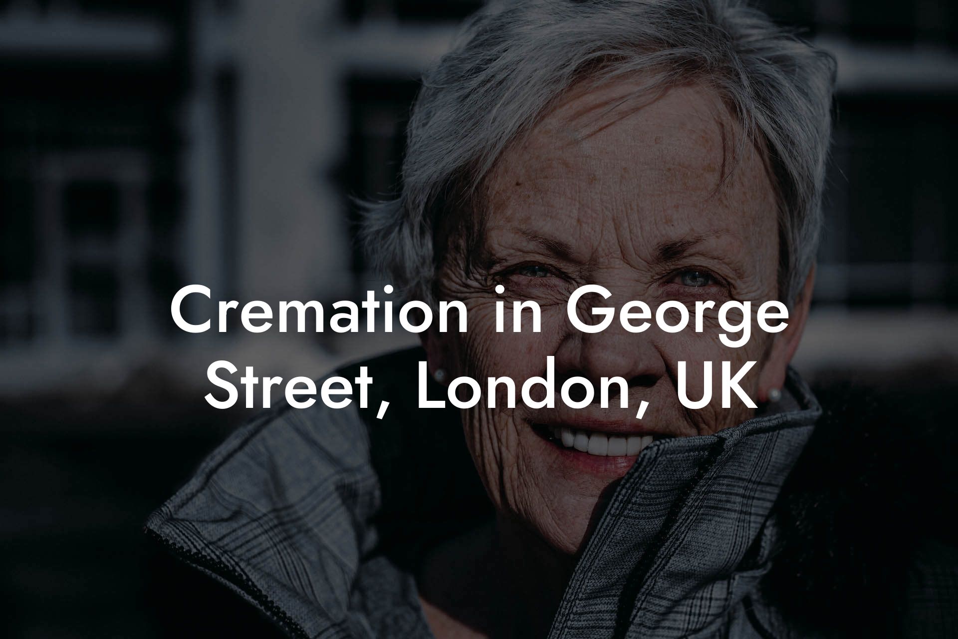 Cremation in George Street, London, UK