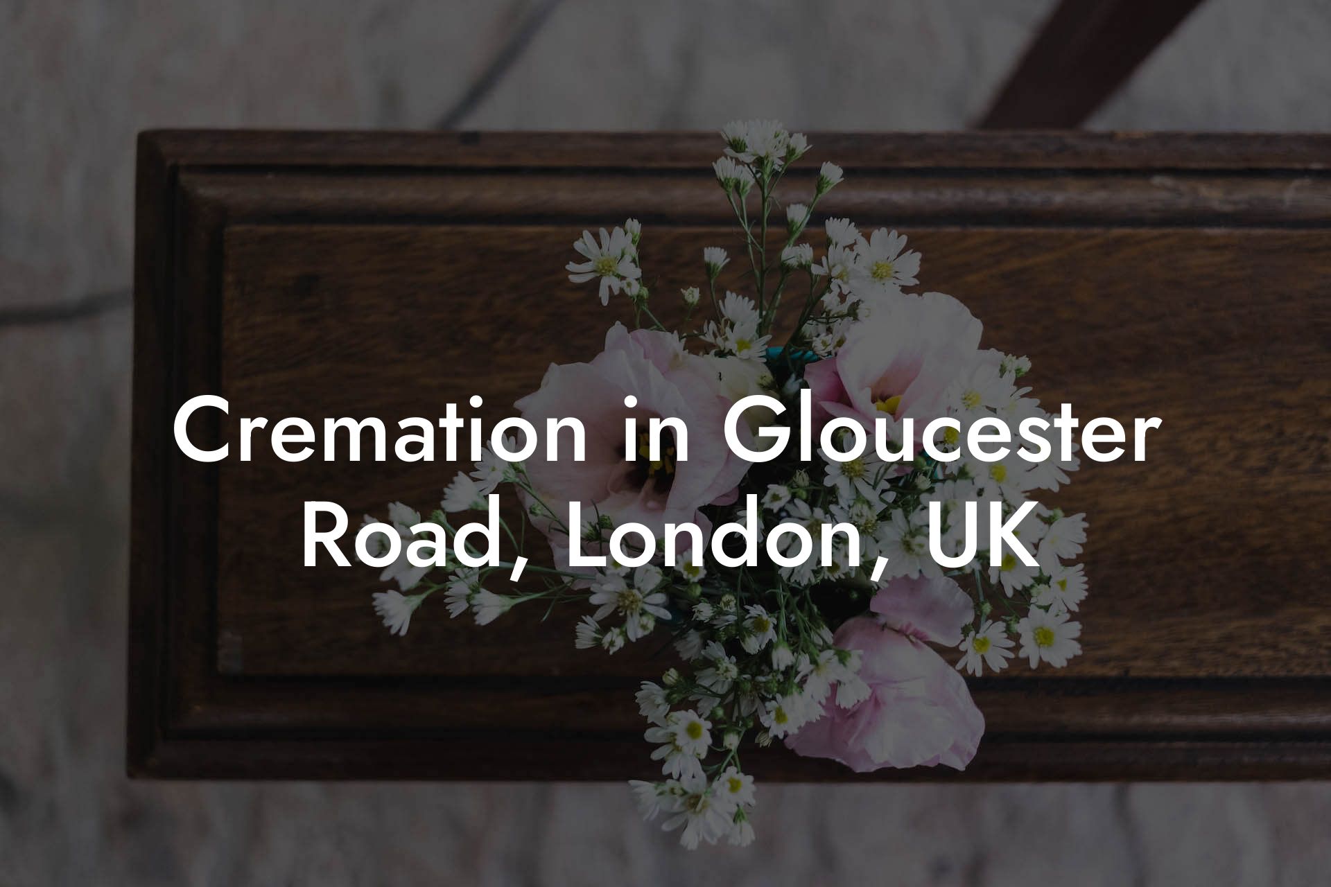 Cremation in Gloucester Road, London, UK