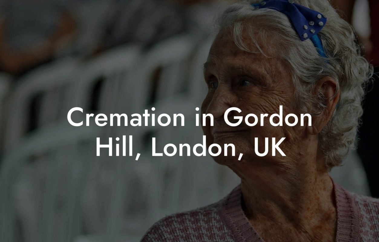 Cremation in Gordon Hill, London, UK