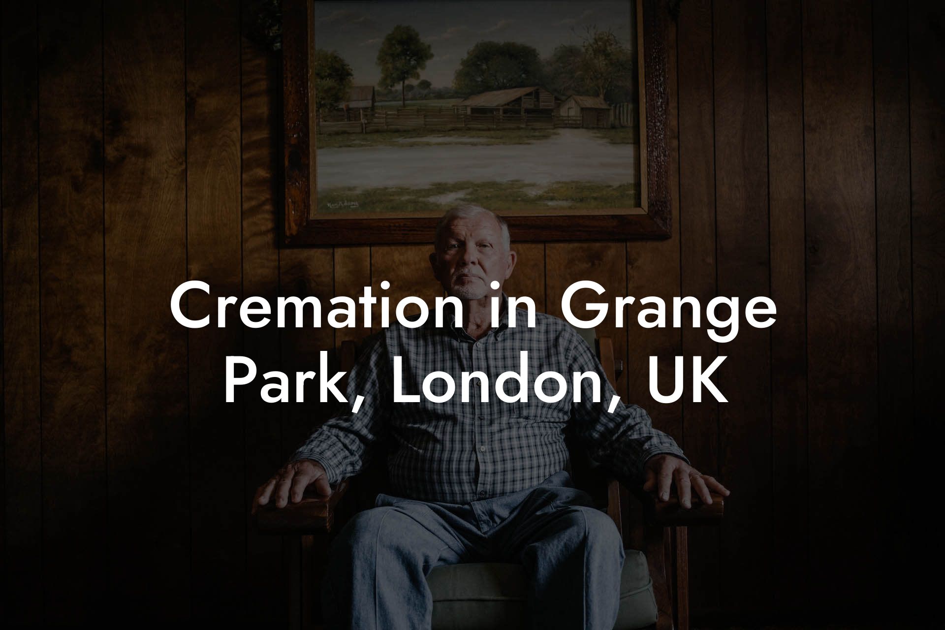 Cremation in Grange Park, London, UK