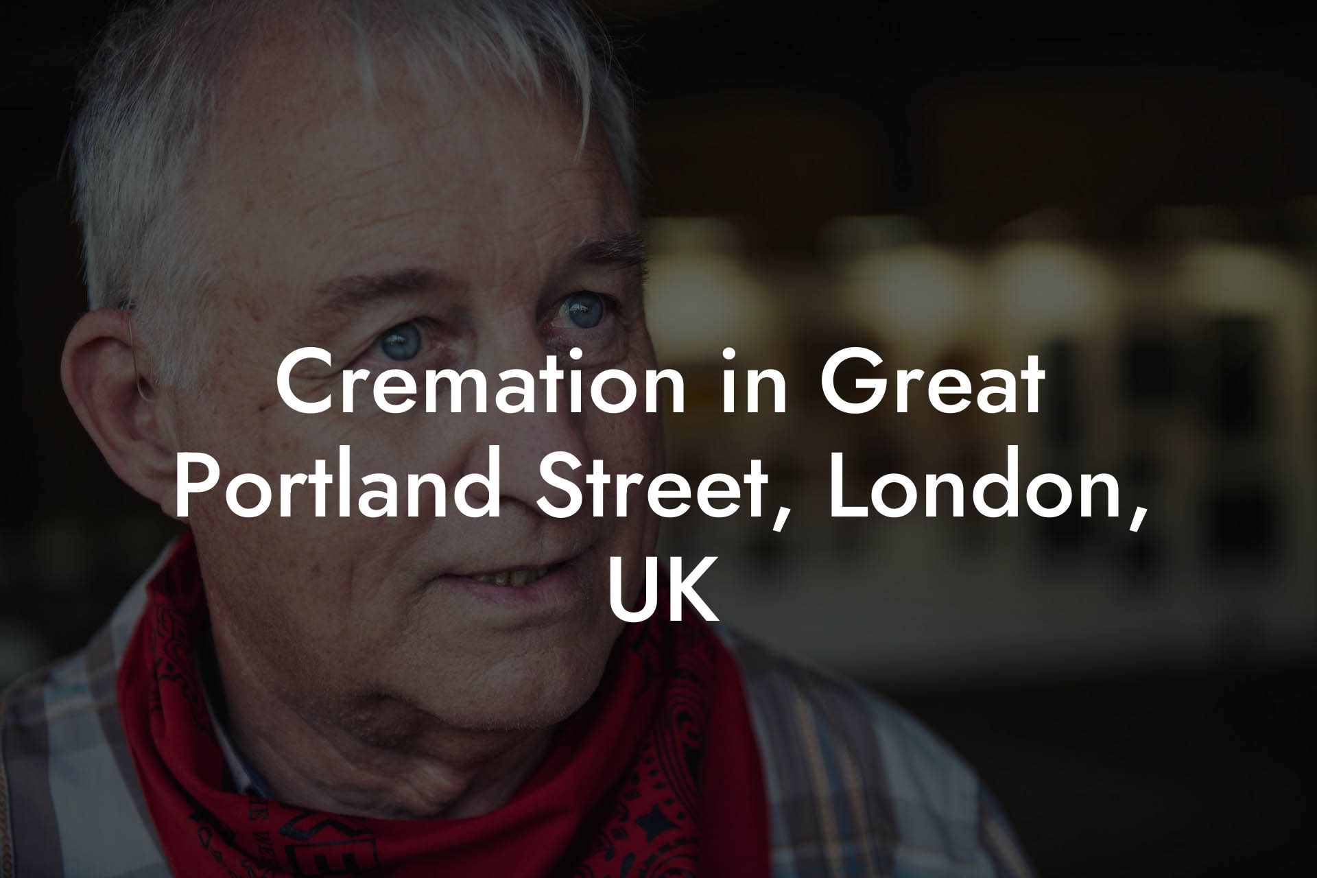 Cremation in Great Portland Street, London, UK