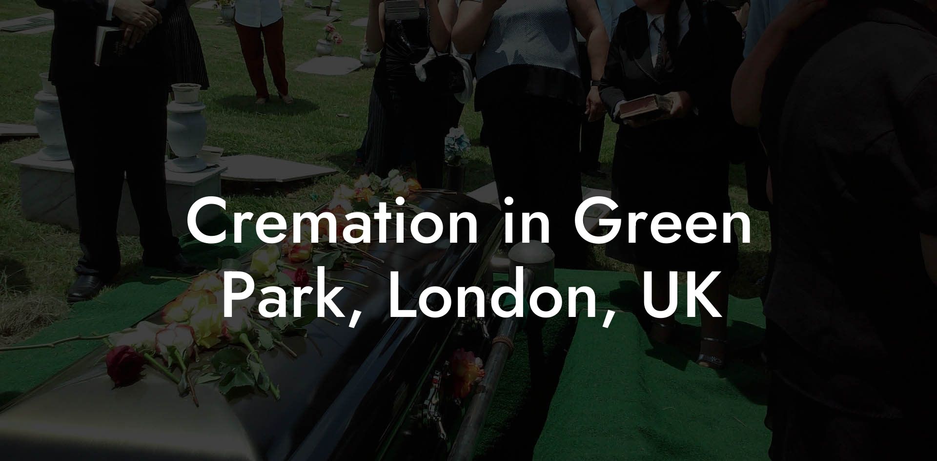 Cremation in Green Park, London, UK