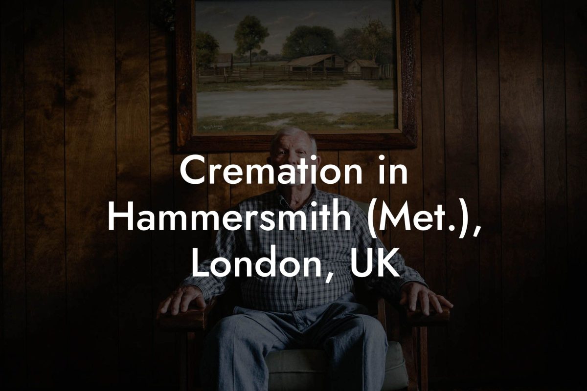 Cremation in Hammersmith (Met.), London, UK