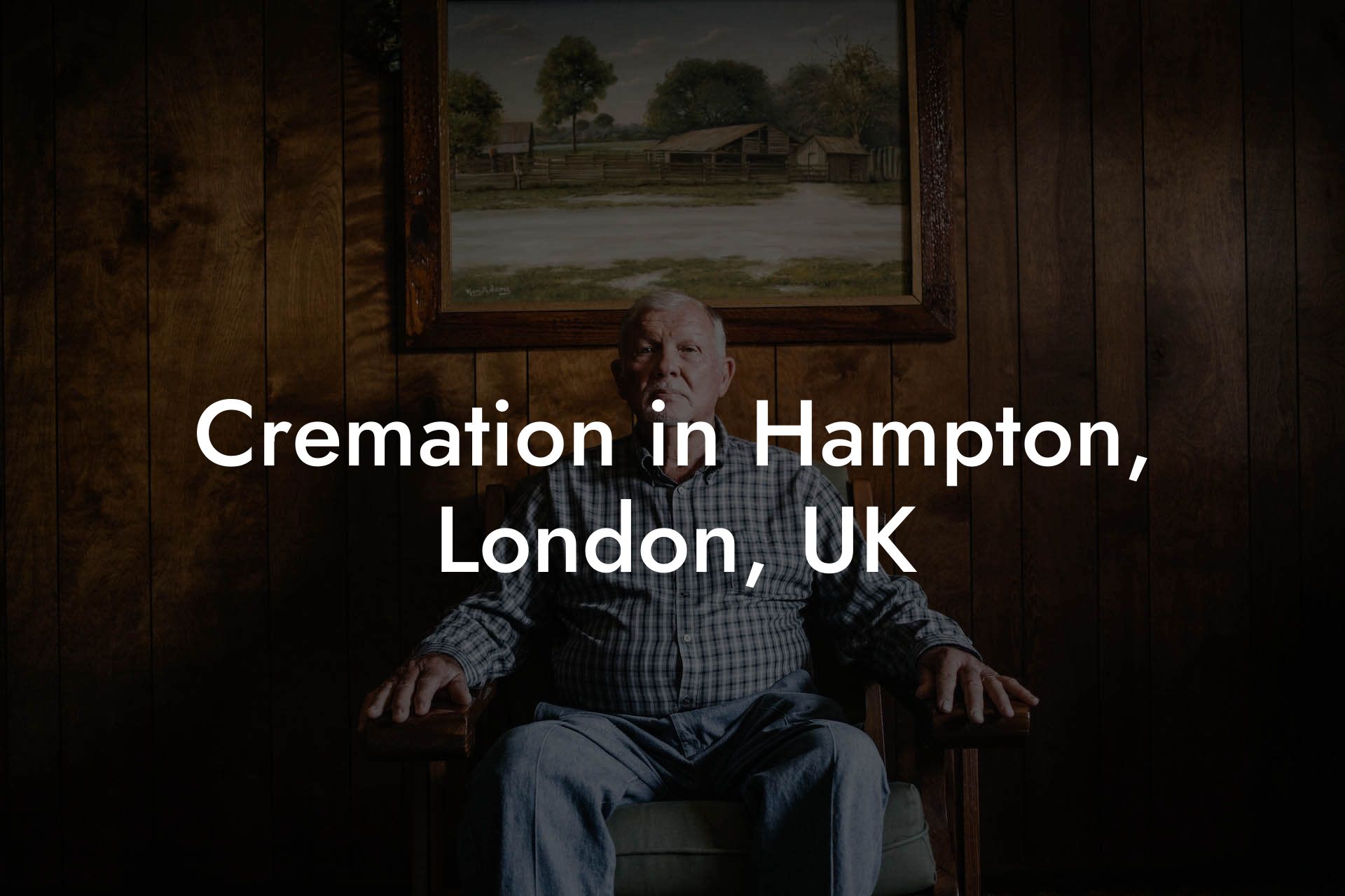 Cremation in Hampton, London, UK