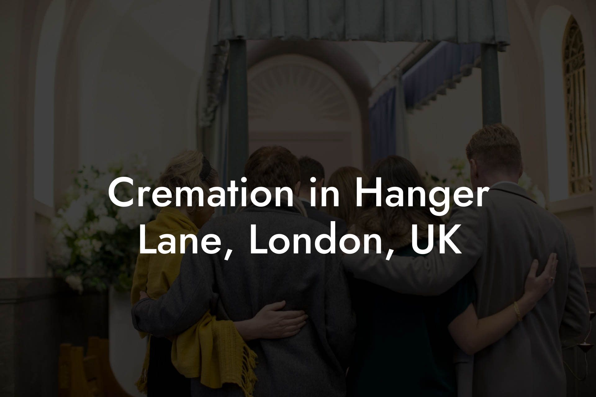 Cremation in Hanger Lane, London, UK
