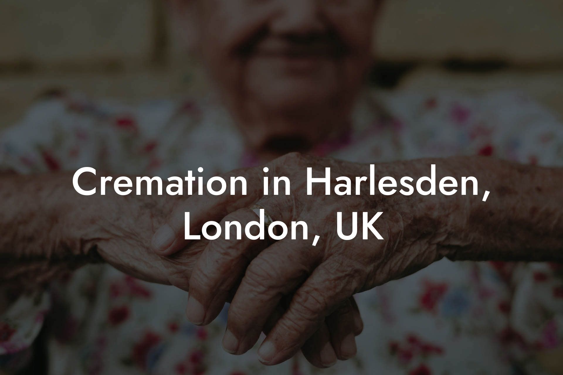 Cremation in Harlesden, London, UK
