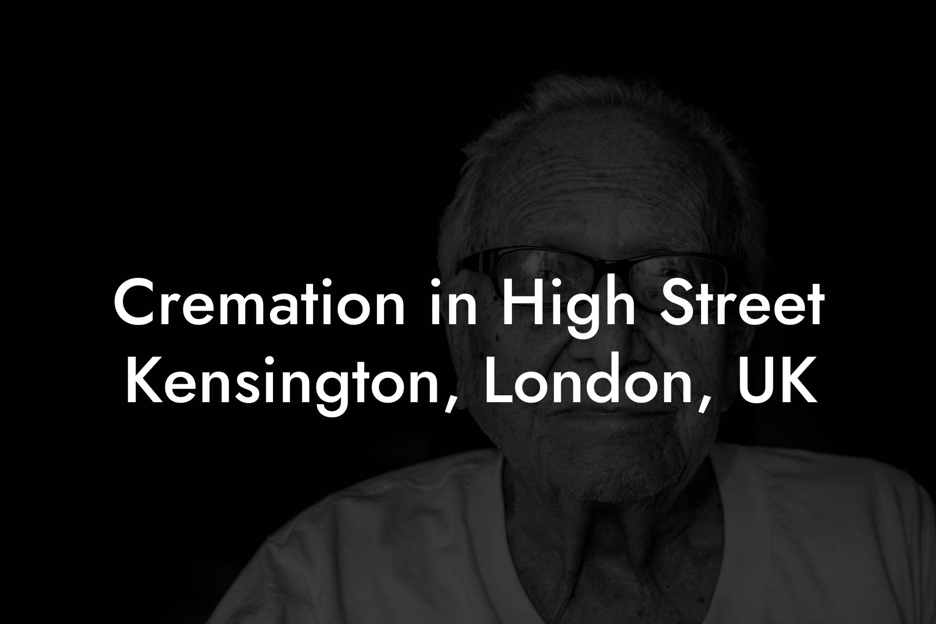 Cremation in High Street Kensington, London, UK