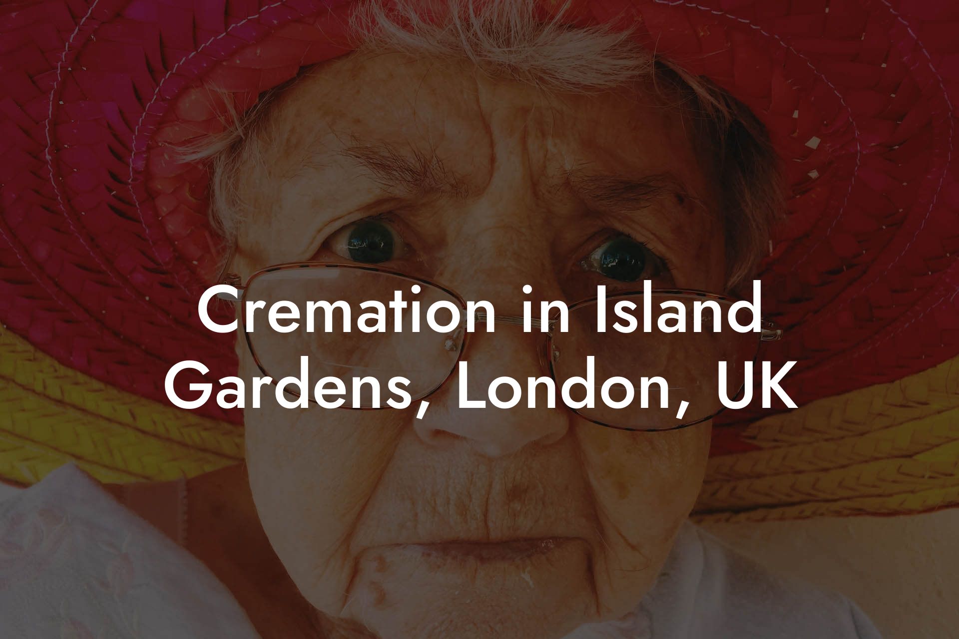 Cremation in Island Gardens, London, UK