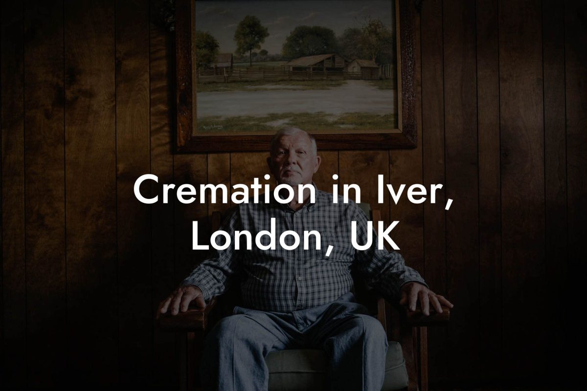 Cremation in Iver, London, UK